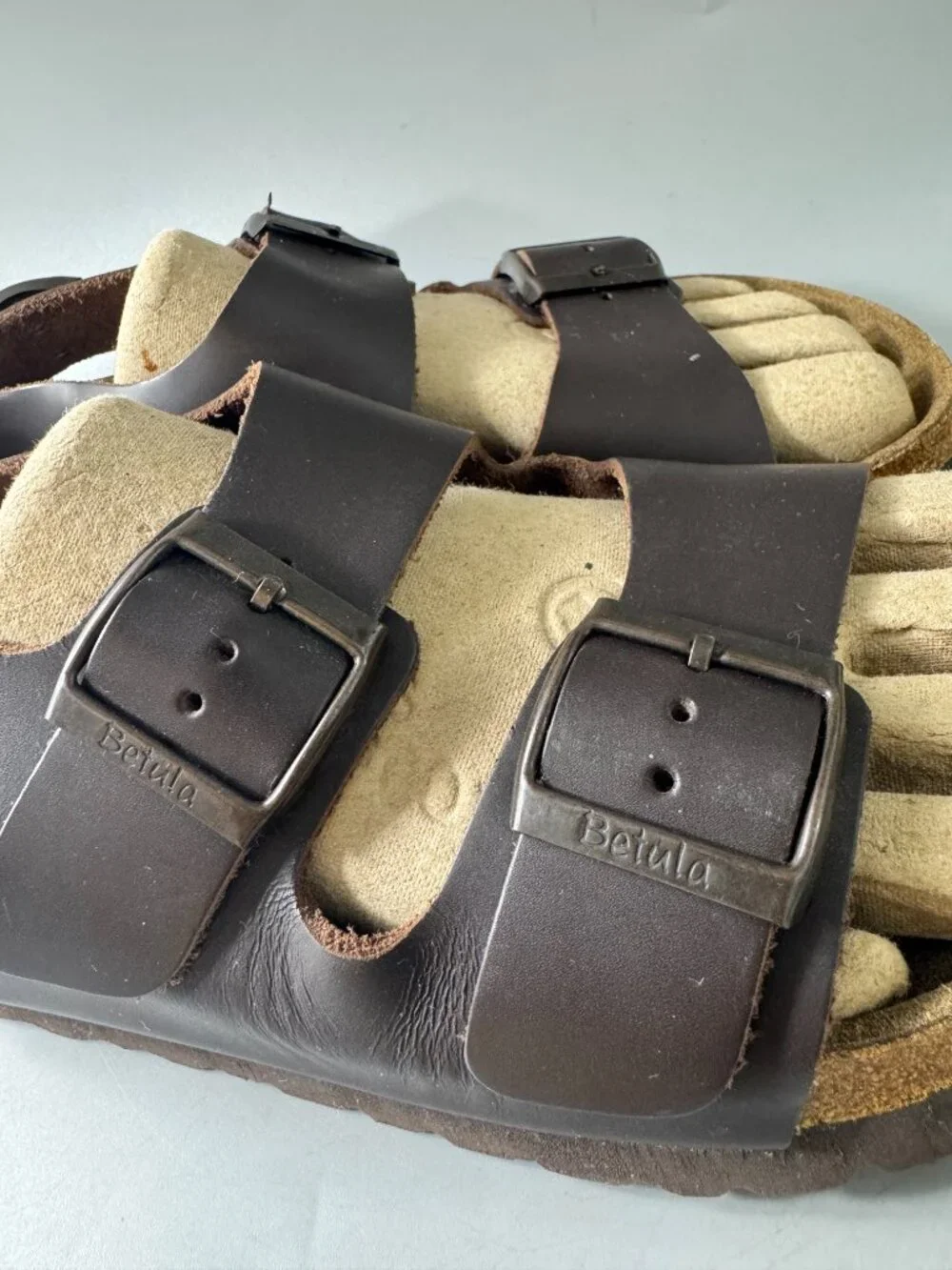 Betula by Birkenstock Milano Oiled Leather Sandals, Size 41